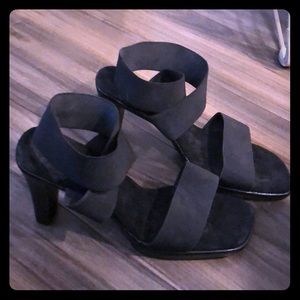 Vivanz black heel sandals